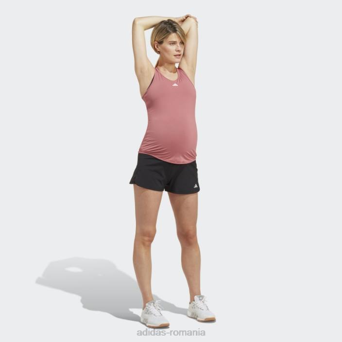 Adidas negru pacer aeroready train essentials pantaloni scurți țesute (maternitate) adidas femei alb negru 2JBN9513
