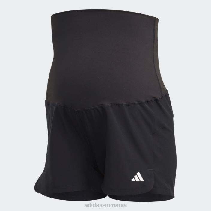 Adidas negru pacer aeroready train essentials pantaloni scurți țesute (maternitate) adidas femei alb negru 2JBN9513