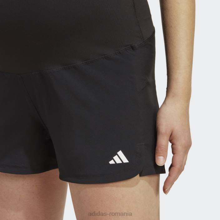Adidas negru pacer aeroready train essentials pantaloni scurți țesute (maternitate) adidas femei alb negru 2JBN9513