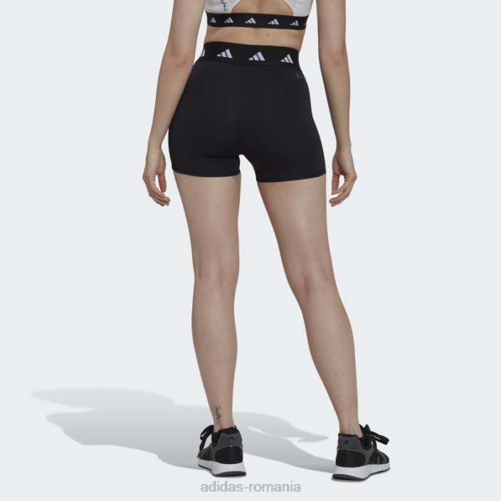 Adidas negru techfit perioada dovada 3-inch jambiere scurte moda femei negru 2JBN2387