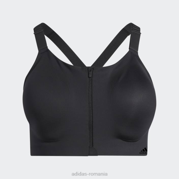 Adidas negru tlrd impact luxe sutien de sustinere mare (plus marime) fierbinte femei alb negru 2JBN9391