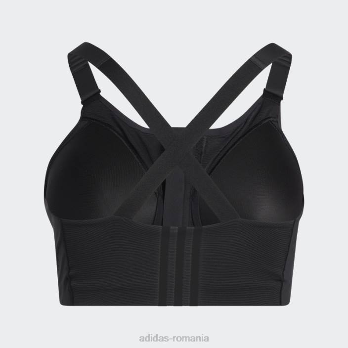 Adidas negru tlrd impact luxe sutien de sustinere mare (plus marime) fierbinte femei alb negru 2JBN9391