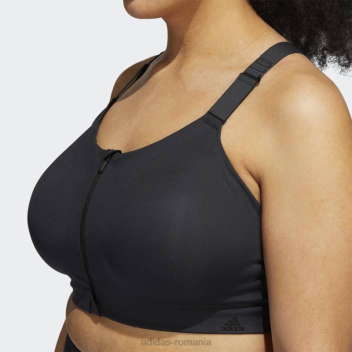 Adidas negru tlrd impact luxe sutien de sustinere mare (plus marime) fierbinte femei alb negru 2JBN9391