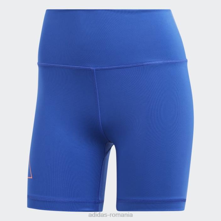 Adidas optime hyperbright training colanți scurti cu talie mare albastru adidas femei albastru 2JBN9660