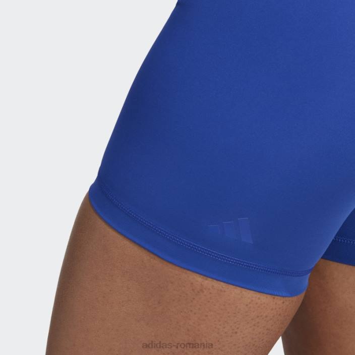 Adidas optime hyperbright training colanți scurti cu talie mare albastru adidas femei albastru 2JBN9660