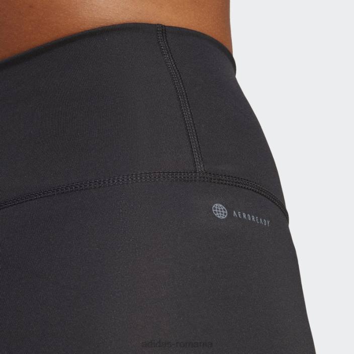 Adidas optime stash buzunar cu talie înaltă jambiere 3/4 negru femei negru 2JBN8947
