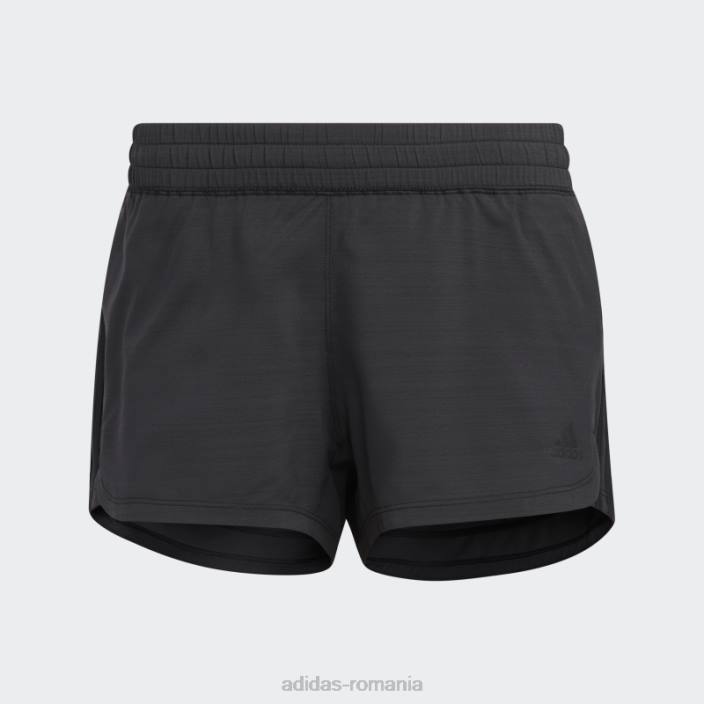 Adidas pacer pantaloni scurți negru țesut cu 3 dungi negru femei negru 2JBN9319