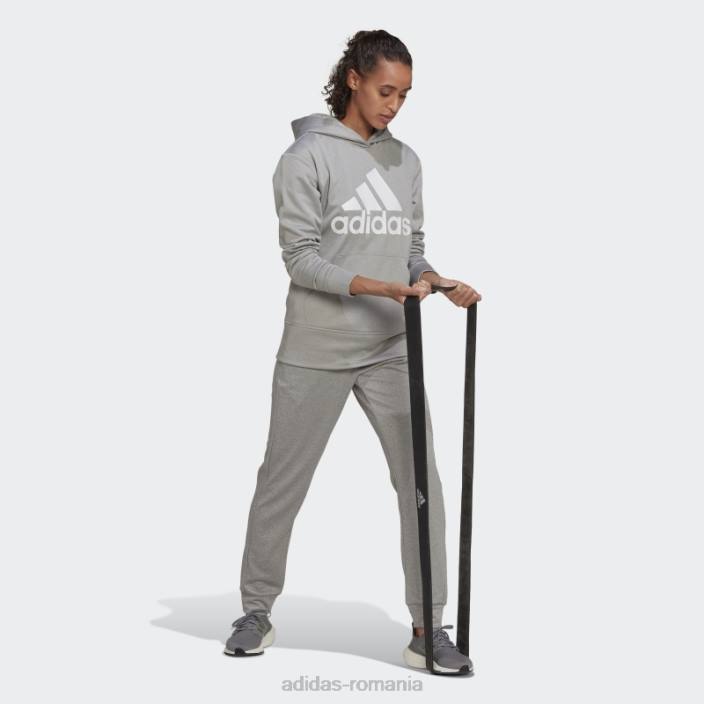 Adidas pantaloni conici aeroready gri mediu adidas femei gri mediu/alb 2JBN8940