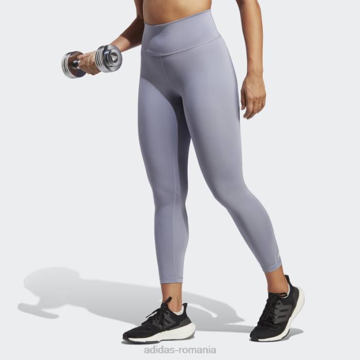 Adidas pantaloni de antrenament optime 7/8 violet argintiu adidas femei violet argintiu 2JBN10050