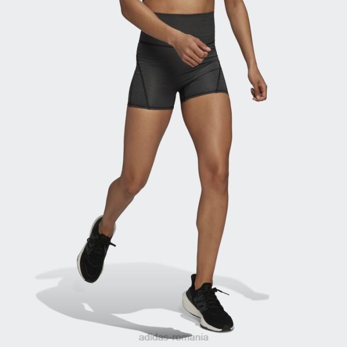 Adidas pantaloni negri yoga studio lux fire cu talie super-înalta adidas femei negru 2JBN10683