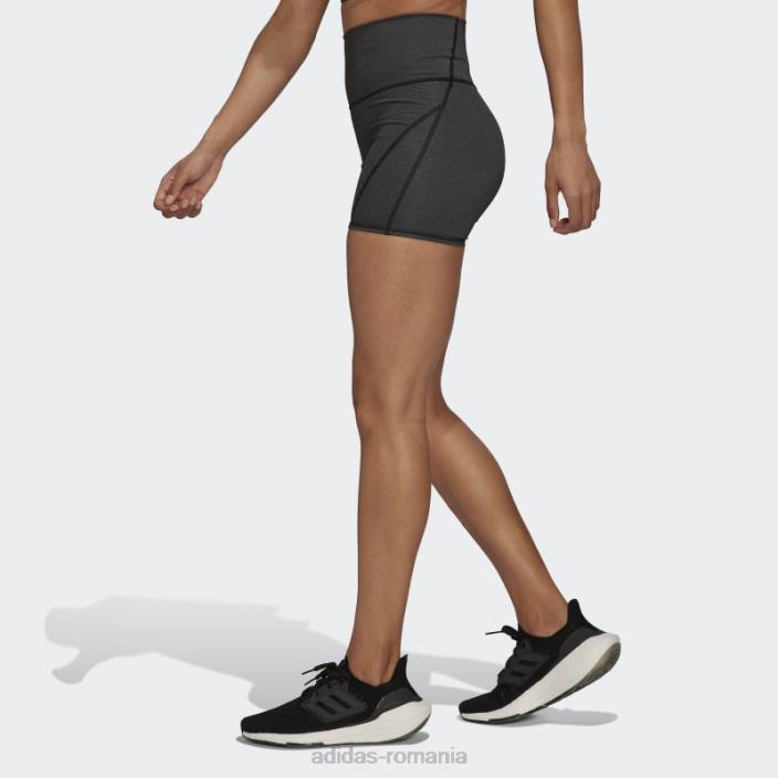Adidas pantaloni negri yoga studio lux fire cu talie super-înalta adidas femei negru 2JBN10683