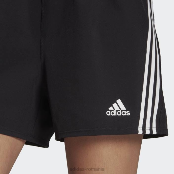 Adidas pantaloni scurți țesuți cu trei dungi adidas negru trainicons femei negru 2JBN16545