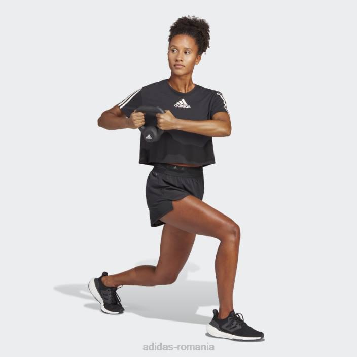 Adidas pantaloni scurți negri hiperglam pacer adidas femei negru 2JBN17079