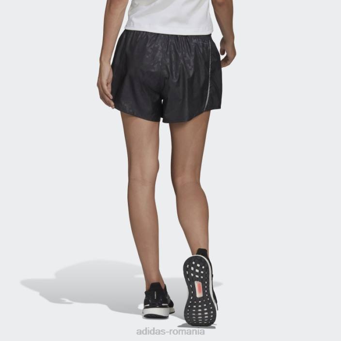 Adidas pantaloni scurți negri karlie kloss x running grafic femei negru 2JBN3182