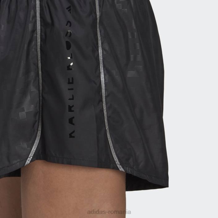 Adidas pantaloni scurți negri karlie kloss x running grafic femei negru 2JBN3182