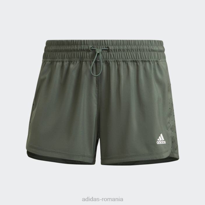 Adidas pantaloni scurți pacer perforați oxid verde femei oxid verde 2JBN9698