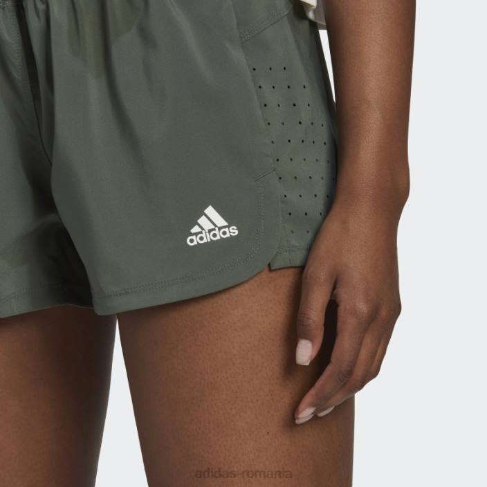Adidas pantaloni scurți pacer perforați oxid verde femei oxid verde 2JBN9698