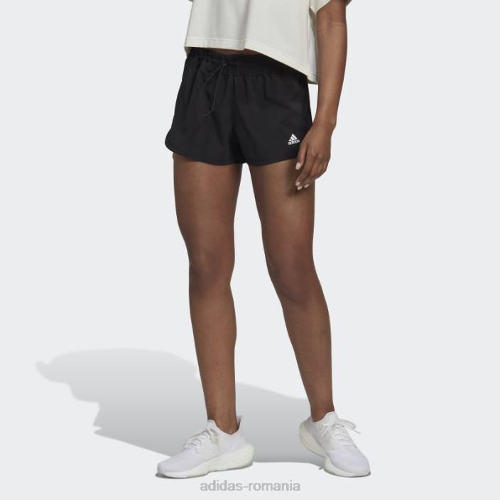 Adidas pantaloni scurți perforați negru femei negru 2JBN9421