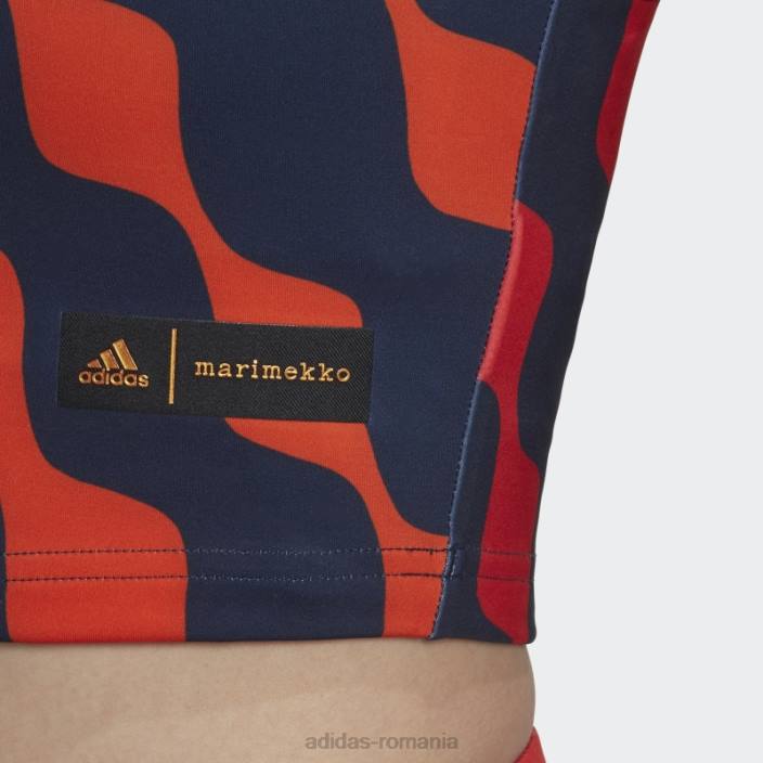 Adidas portocaliu fashion x marimekko tren icons imprimeu maieu femei portocale 2JBN17571