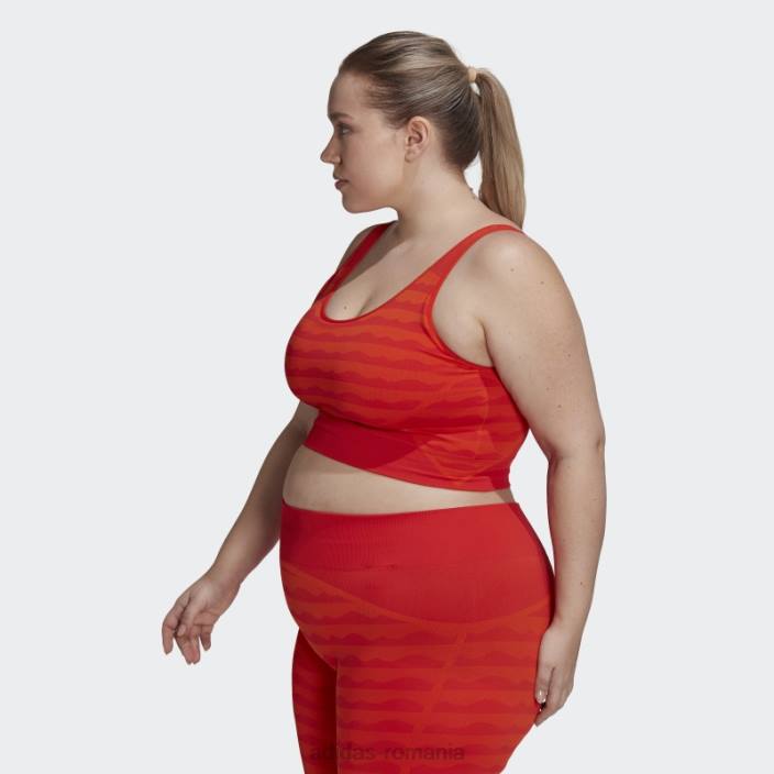 Adidas portocaliu marimekko aeroknit sutien de sustinere usoara (plus marime) adidas femei portocale 2JBN10407
