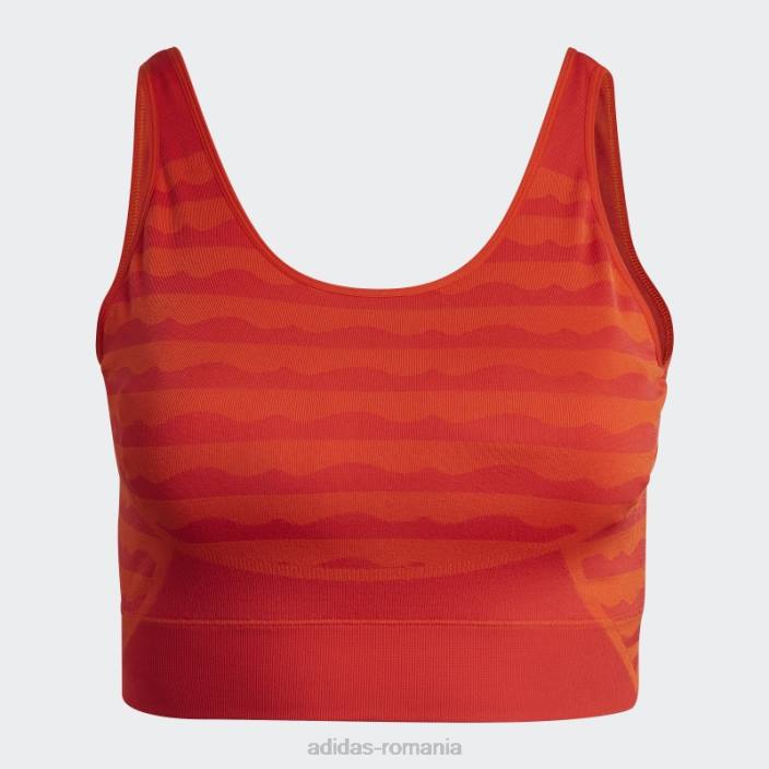 Adidas portocaliu marimekko aeroknit sutien de sustinere usoara (plus marime) adidas femei portocale 2JBN10407