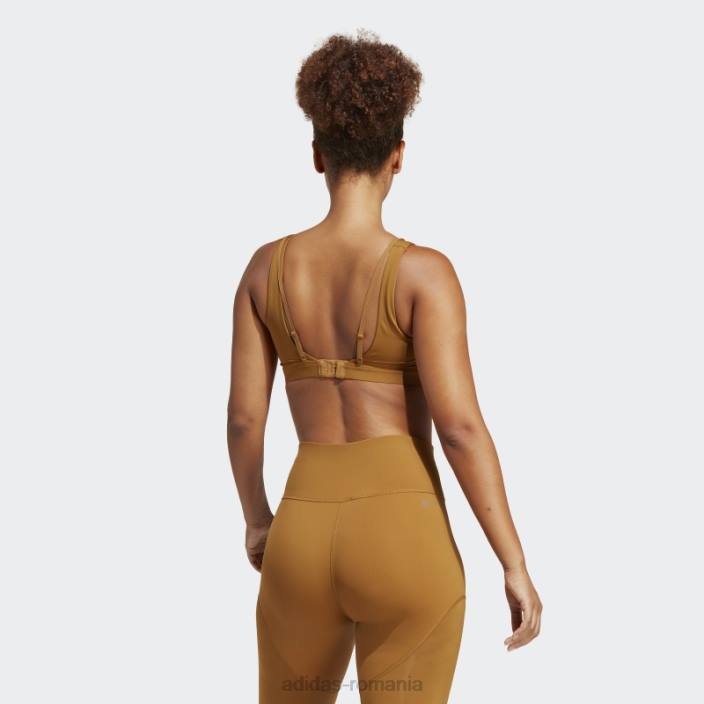 Adidas powerimpact luxe sutien mediu suport albastru met femei bronz/albastru met 2JBN17214