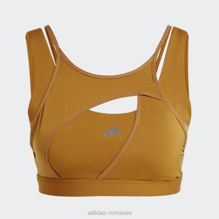 Adidas powerimpact luxe sutien mediu suport albastru met femei bronz/albastru met 2JBN17214