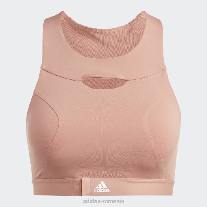 Adidas powerimpact luxe training sutien mediu argilă femei lut 2JBN9289