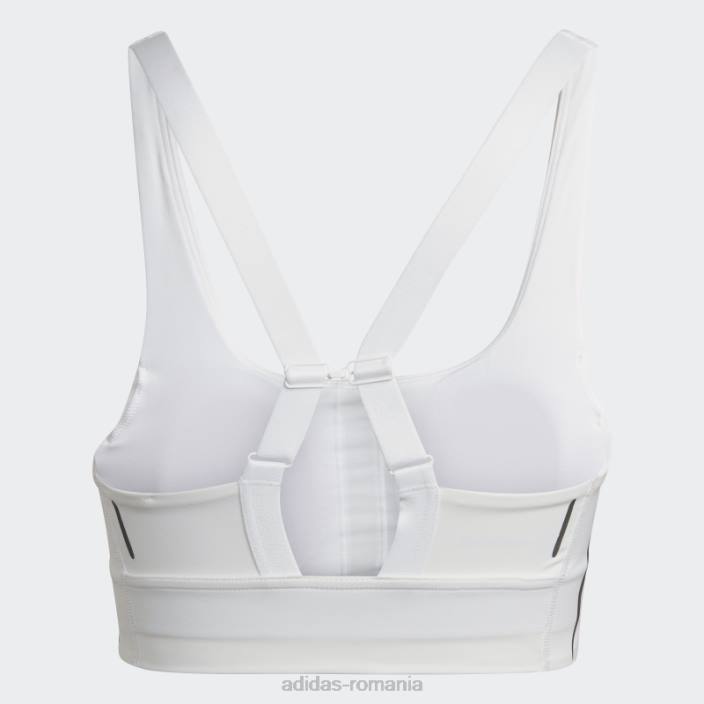 Adidas powerimpact luxe training sutien mediu hiit alb adidas femei alb 2JBN2706