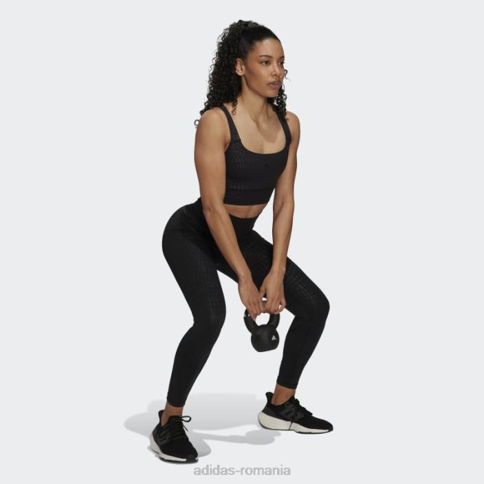 Adidas powerimpact training sutien mediu cu paragate negru fashion femei negru 2JBN10686