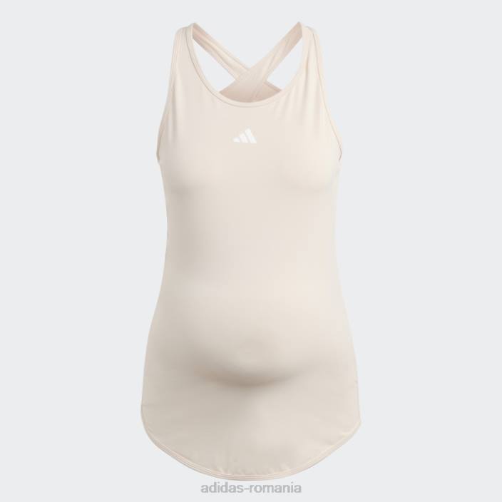 Adidas quartz aeroready train essentials maiou slim-fit (maternitate) adidas femei cuarț/alb 2JBN9297