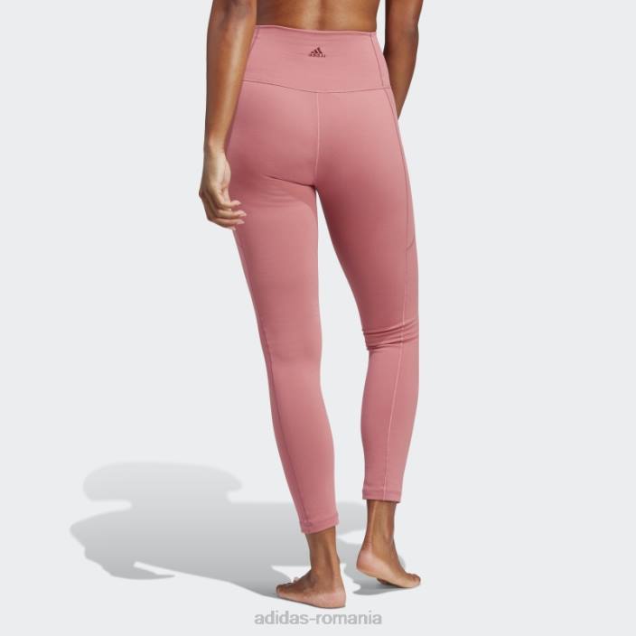 Adidas roz yoga studio 7/8 jambiere moda femei roz 2JBN9079