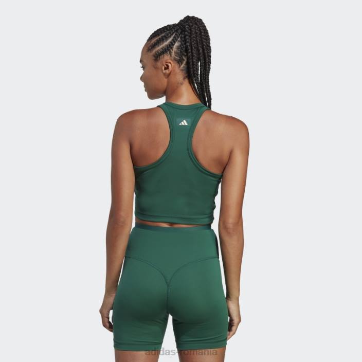 Adidas sport club crop graphic tank top verde femei verde 2JBN16652
