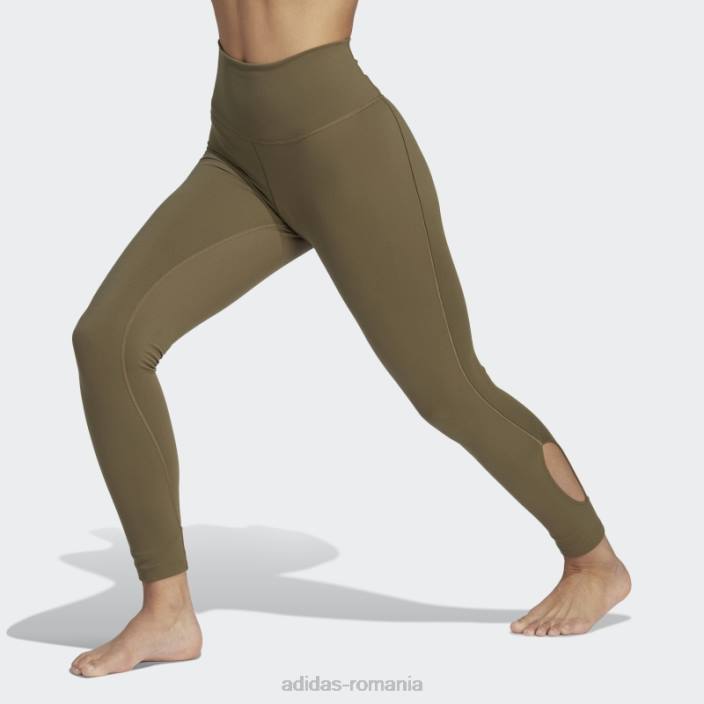 Adidas studio de yoga olive înfășurate 7/8 jambiere femei măsline 2JBN2231
