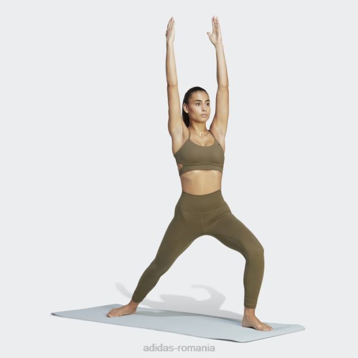Adidas studio de yoga olive înfășurate 7/8 jambiere femei măsline 2JBN2231