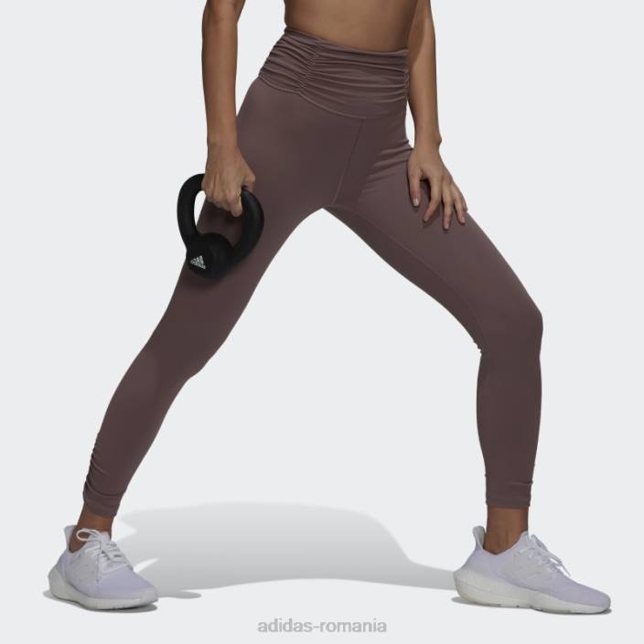 Adidas studio de yoga violet adunat 7/8 jambiere adidas femei Violet 2JBN2823