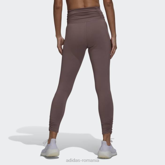 Adidas studio de yoga violet adunat 7/8 jambiere adidas femei Violet 2JBN2823