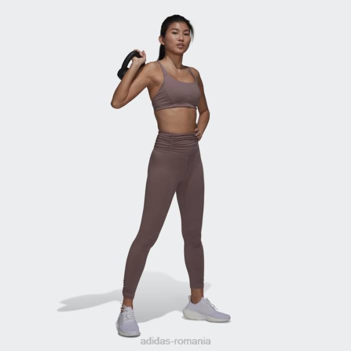 Adidas studio de yoga violet adunat 7/8 jambiere adidas femei Violet 2JBN2823
