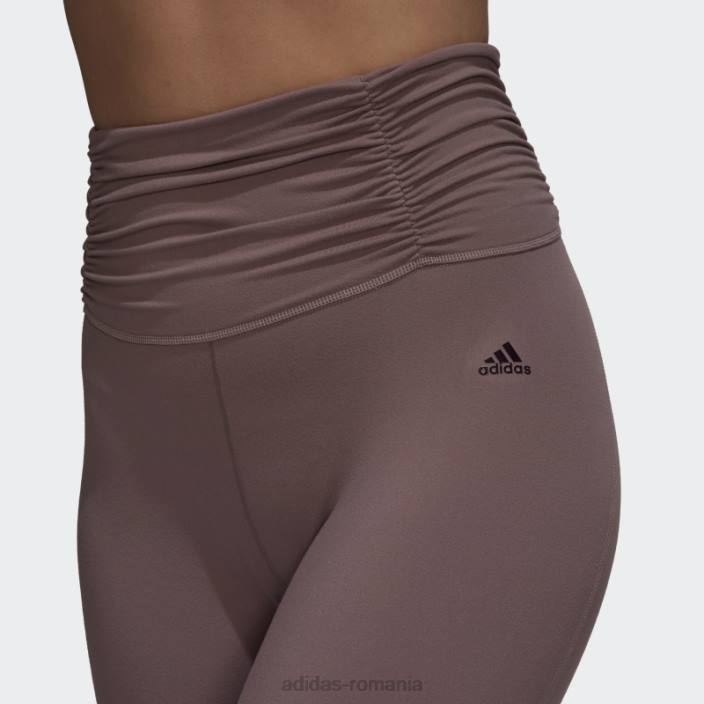 Adidas studio de yoga violet adunat 7/8 jambiere adidas femei Violet 2JBN2823