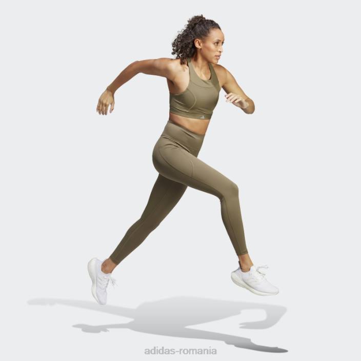 Adidas sutien adidas cu susținere medie olive running femei măsline 2JBN17061
