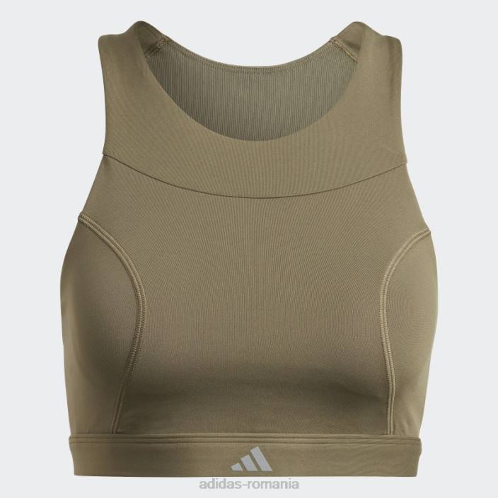 Adidas sutien adidas cu susținere medie olive running femei măsline 2JBN17061