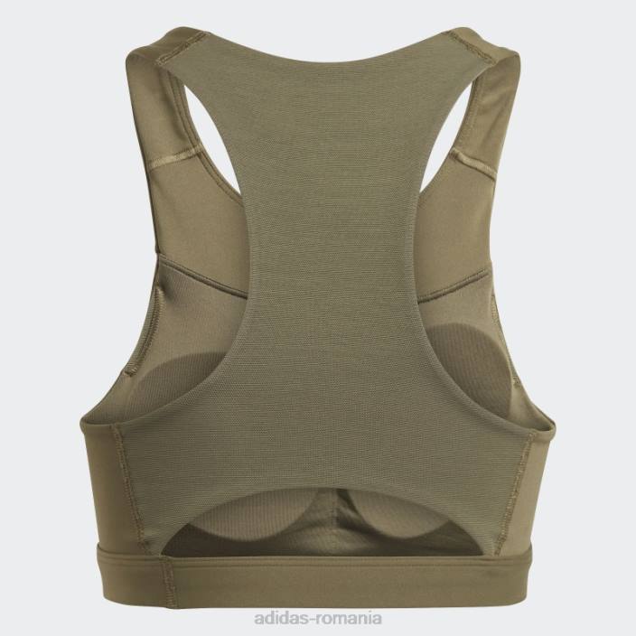 Adidas sutien adidas cu susținere medie olive running femei măsline 2JBN17061