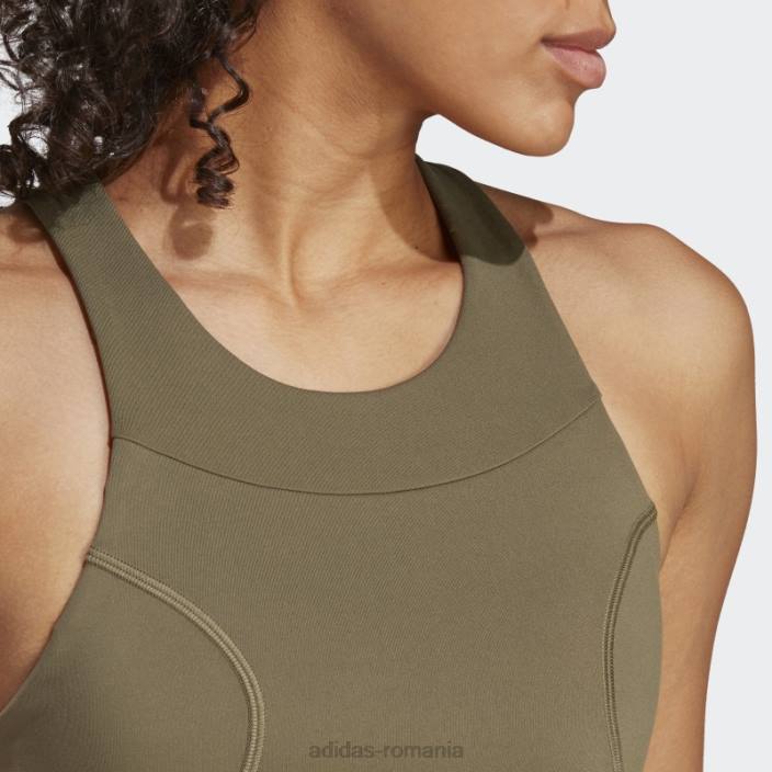 Adidas sutien adidas cu susținere medie olive running femei măsline 2JBN17061