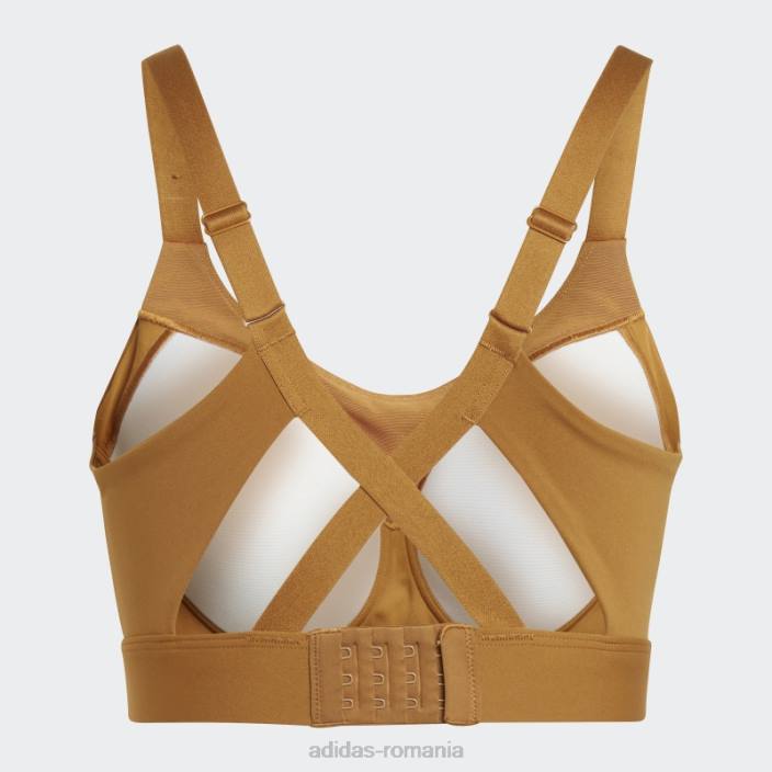 Adidas sutien adidas cu susținere înaltă pentru antrenament la impact croit bronz femei bronz 2JBN16821