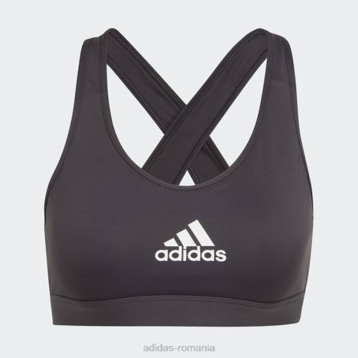 Adidas sutien adidas negru powerreact train cu suport mediu femei alb negru 2JBN16683