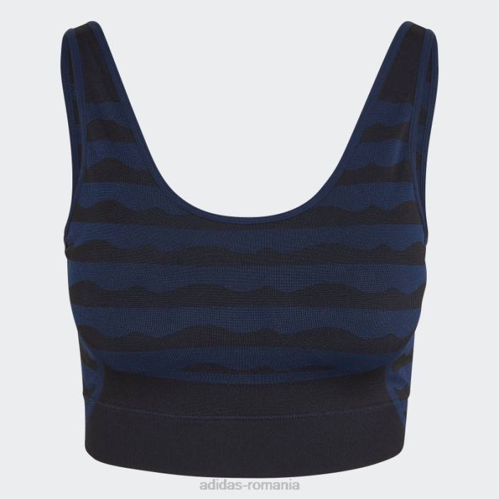 Adidas sutien aeroknit marimekko cu susținere lejeră adidas femei marina 2JBN3003