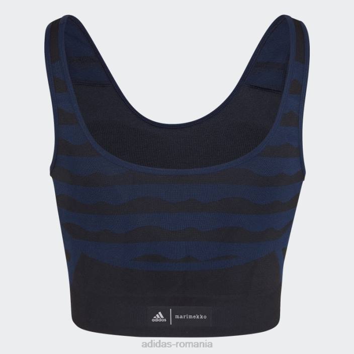 Adidas sutien aeroknit marimekko cu susținere lejeră adidas femei marina 2JBN3003