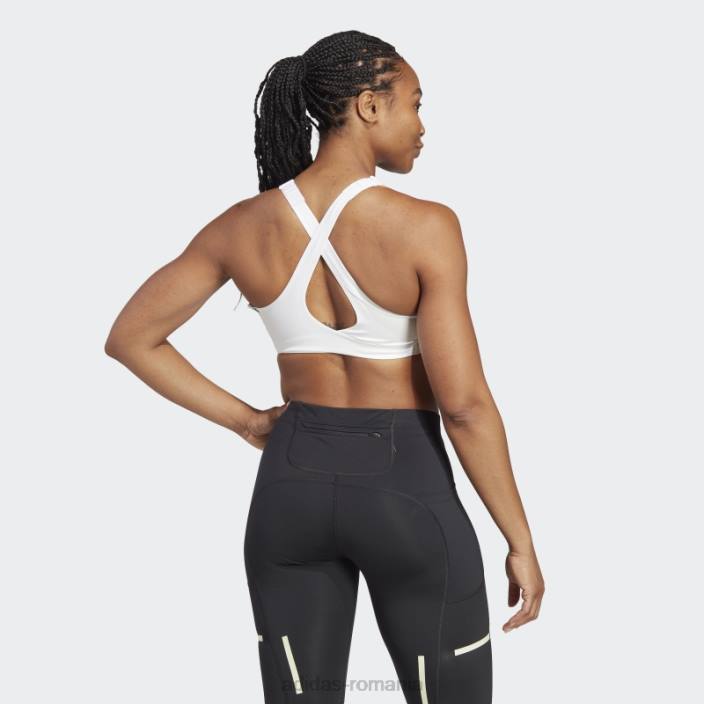 Adidas sutien alb cu susținere înaltă fastimpact luxe run femei alb 2JBN9238