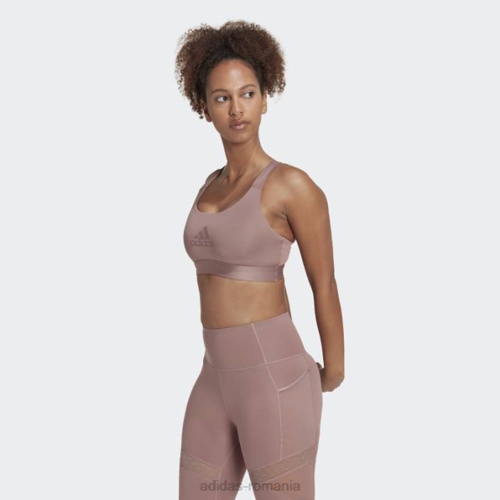 Adidas sutien circuit de susținere medie pentru antrenament powerreact violet adidas femei Violet 2JBN10764