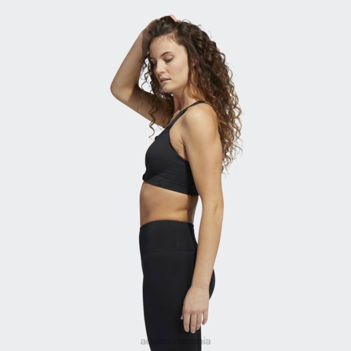 Adidas sutien cu fermoar de înaltă susținere pentru antrenament tlrd impact luxe negru femei alb negru 2JBN8933